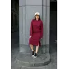 Жіноча сукня-худі на флісі  Бордо 42