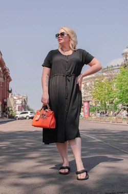 Жіноча сукня з Американського крепа  Чорний 50