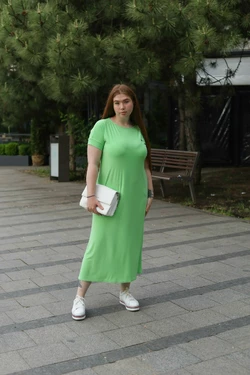 Жіноча сукня вільного крою Темно-салатовий р.1
